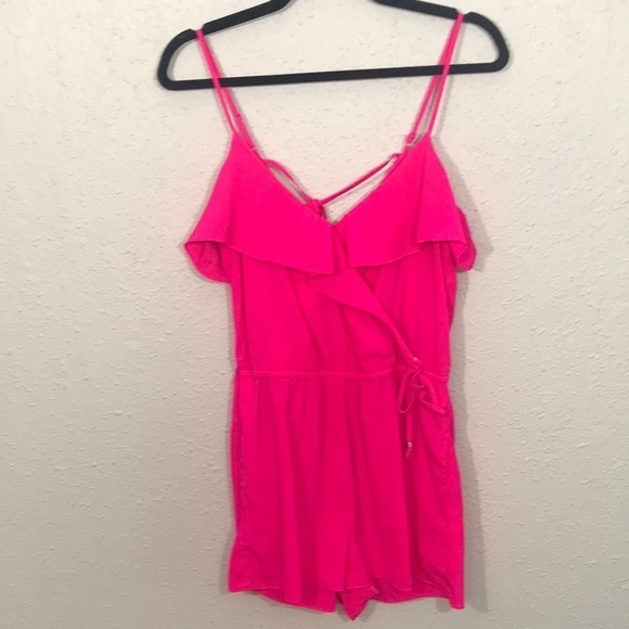 American Eagle Outfitters Bright Pink Romper size XS - Picture 1 of 8